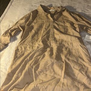 Beachlunchlounge Beige Shirt Dress